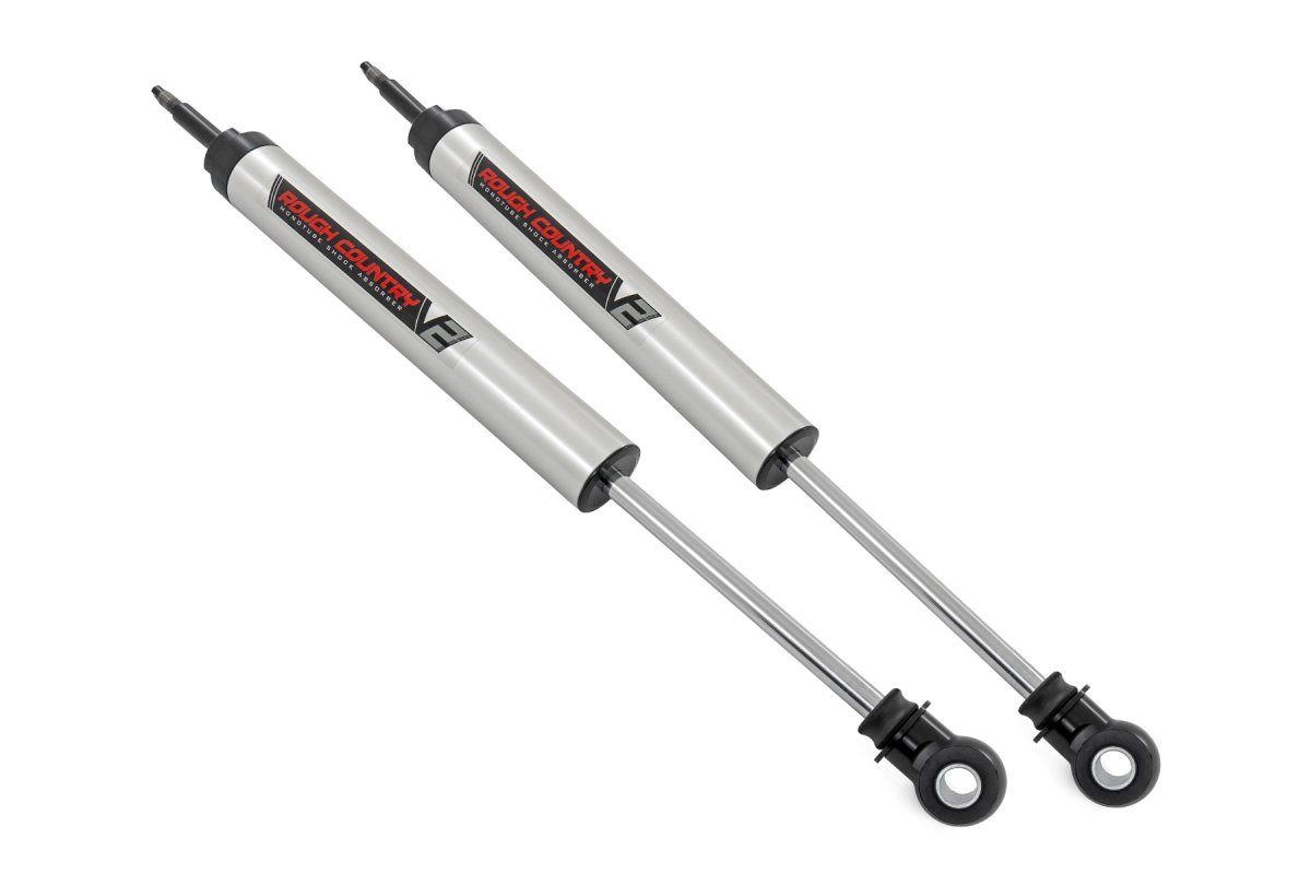 Toyota Land Cruiser Rear Shocks - Rough Country - V2 Monotube - Black - '25-'26